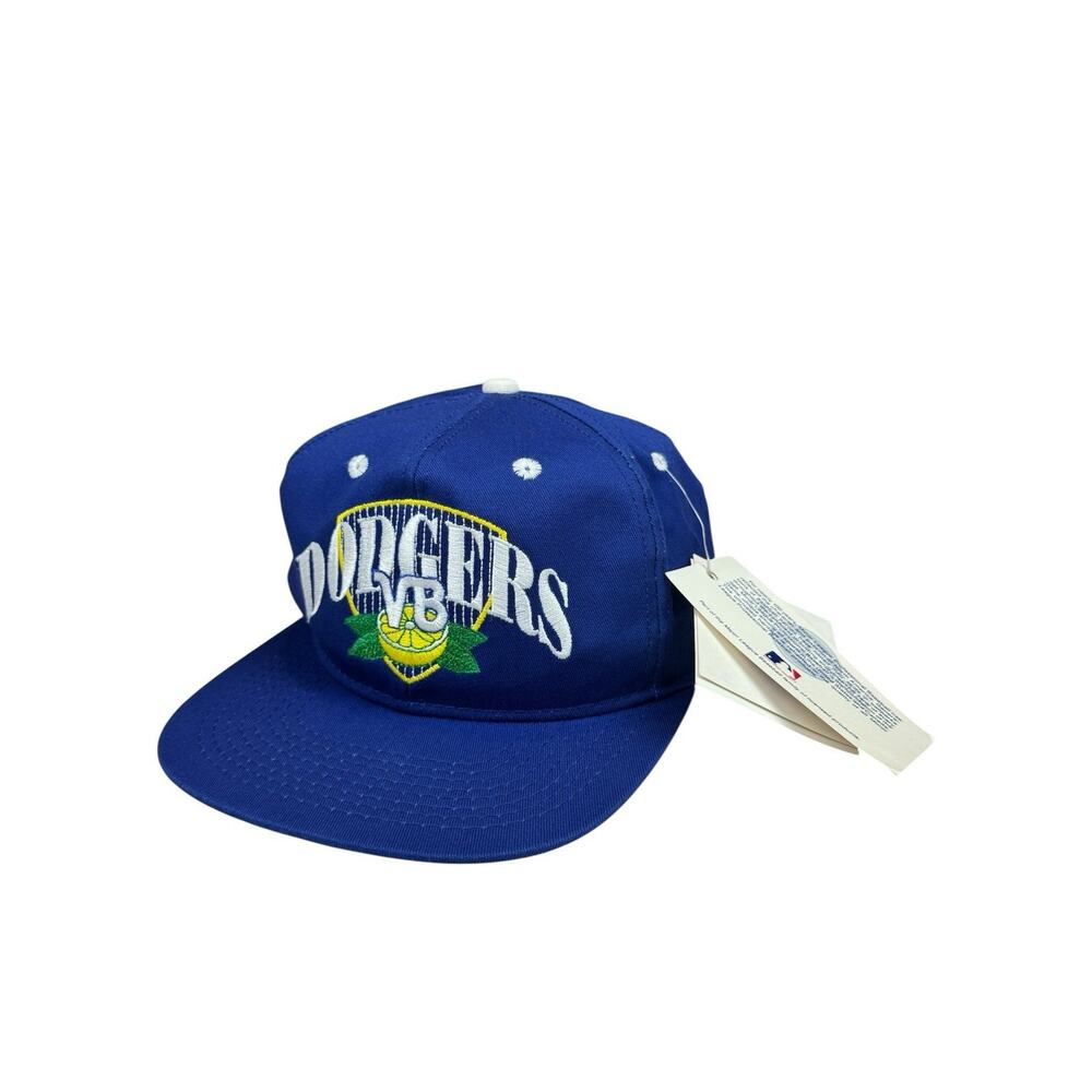 Vintage RARE MLB Vero Beach Dodgers Blue Baseball Snap Back Deadstock Hat